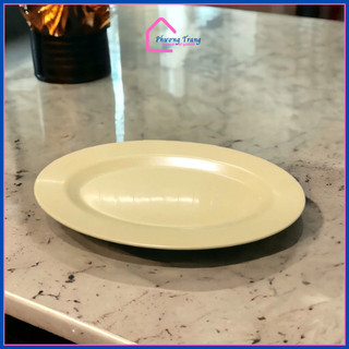 Đĩa nhựa - đĩa hột xoài - dĩa bầu dục melamine màu vàng kem, trắng, xanh lá nhỏ - trung - lớn - Phương Trang