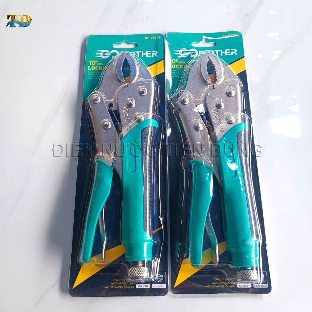 Kìm Bấm Chết Cán Bọc Nhựa Xanh Gofuther 10''250mm | Shopee Việt Nam