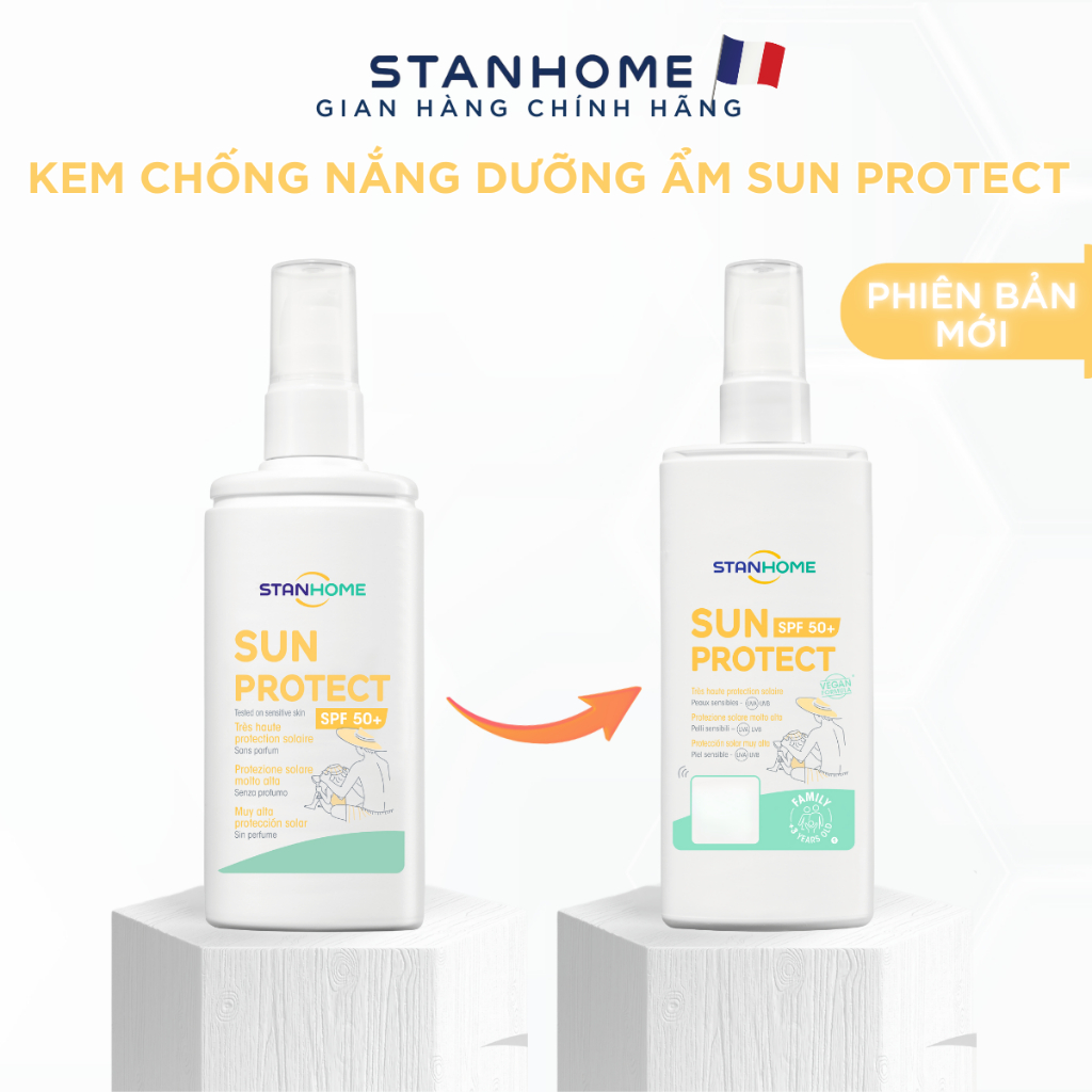 Review Kem Chống Nắng STANHOME Sun Protect Cho Da Nhạy Cảm, Mặt & Toàn Thân - An Toàn Cho Cả Gia Đình