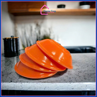 [Thanh lý] 10 Chén chấm nước tương, nước mắm, gia vị nhựa melamine nhựa cứng, khó bể màu cam - Phương Trang