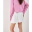 Áo Sơ Mi Croptop Sọc Nữ Tay Dài GILLEE Form Rộng Có Túi Chất Kate Lụa FAS355