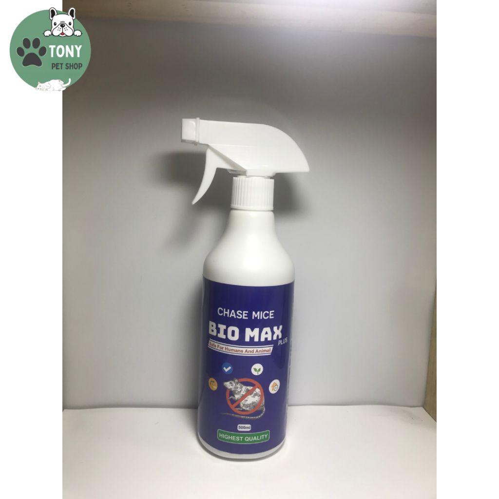 Chai xịt đuổi chuột BIO MAX ,1 chai 500ml, xua đuổi chuột dán côn trùng
