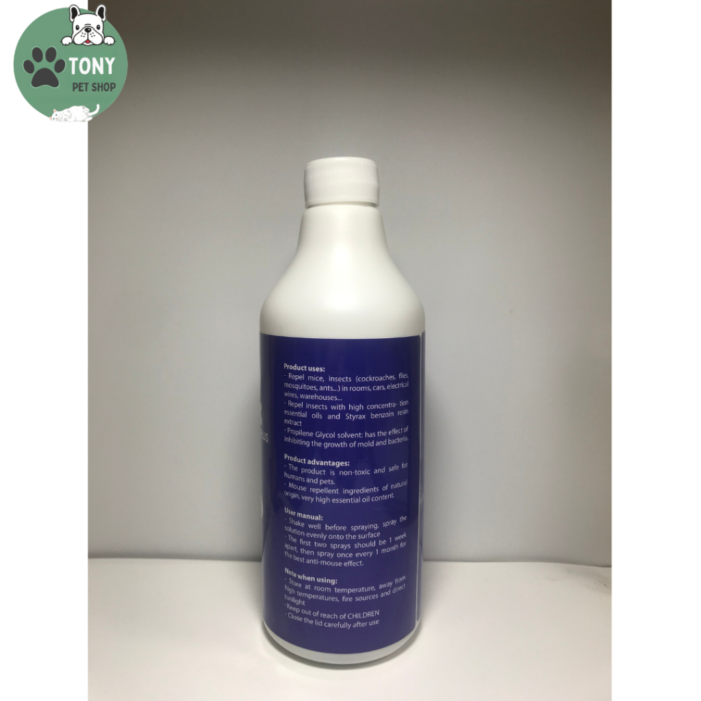 Chai xịt đuổi chuột BIO MAX ,1 chai 500ml, xua đuổi chuột dán côn trùng