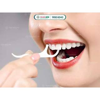 [Siêu rẻ] 1 Hộp 50 chiếc tăm chỉ nha khoa vệ sinh răng miệng tiện