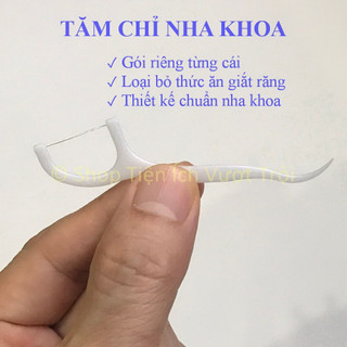 [Siêu rẻ] 1 Hộp 50 chiếc tăm chỉ nha khoa vệ sinh răng miệng tiện