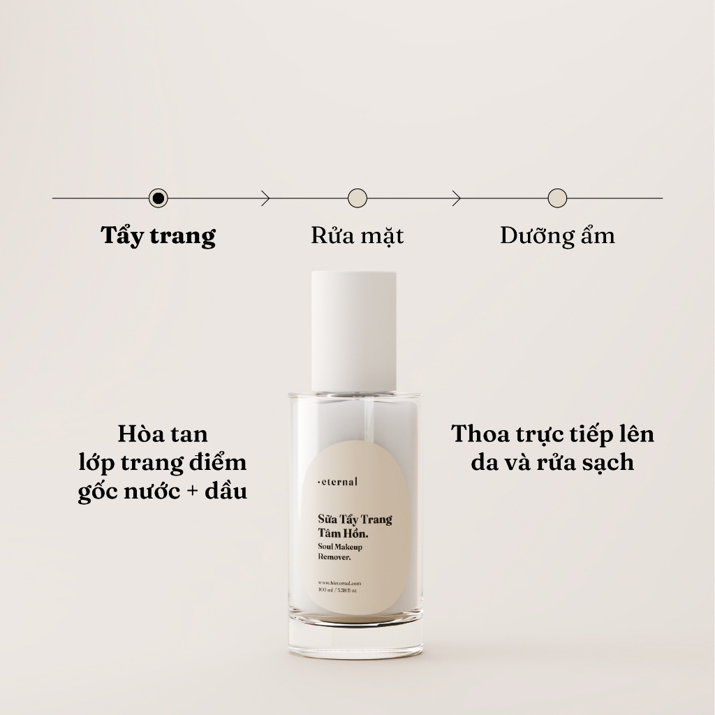Sữa Tẩy Trang Tâm Hồn Vitamin E 100ml - Sạch Sâu, Giảm Mụn