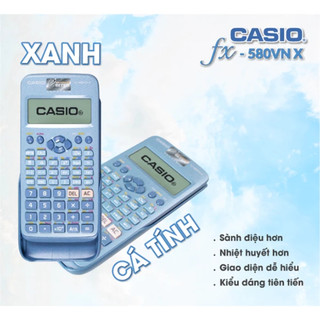 Máy Tính Casio FX-580VN X Dành Cho Học Sinh Cấp 3, Bảo Hành 7 Năm
