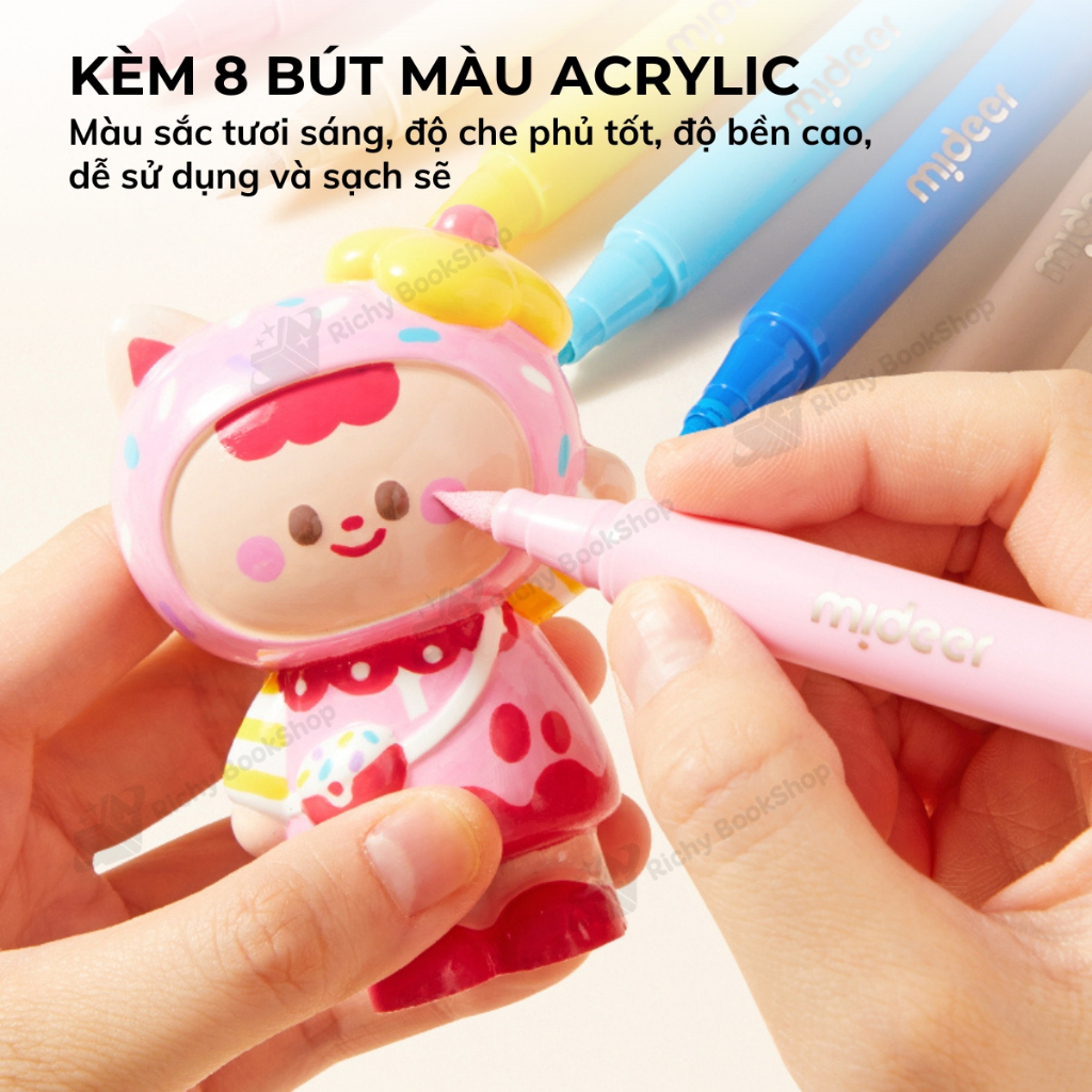 Tô tượng thạch cao mini DIY tự làm cho bé Mideer Plaster Artisan Art Kit