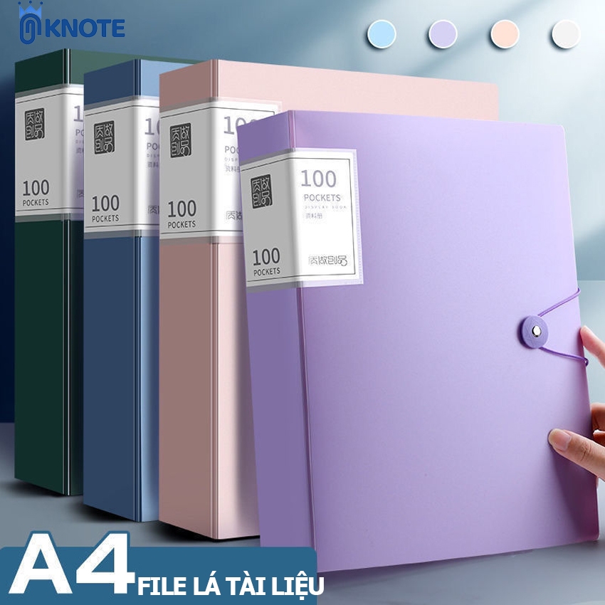 File lá đựng tài liệu a4 KNOTE túi bìa hồ sơ 100 lá siêu tiết kiệm giúp ...