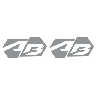giá 1 cặp . tem cắt bóc dán chữ logo AB