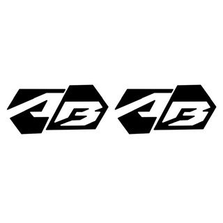 giá 1 cặp . tem cắt bóc dán chữ logo AB