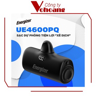 [USA] Sạc dự phòng Energizer mini 4600mAh nhỏ gọn đầu TypeC cắm sạc ngay không cần cáp - UE4600PQ