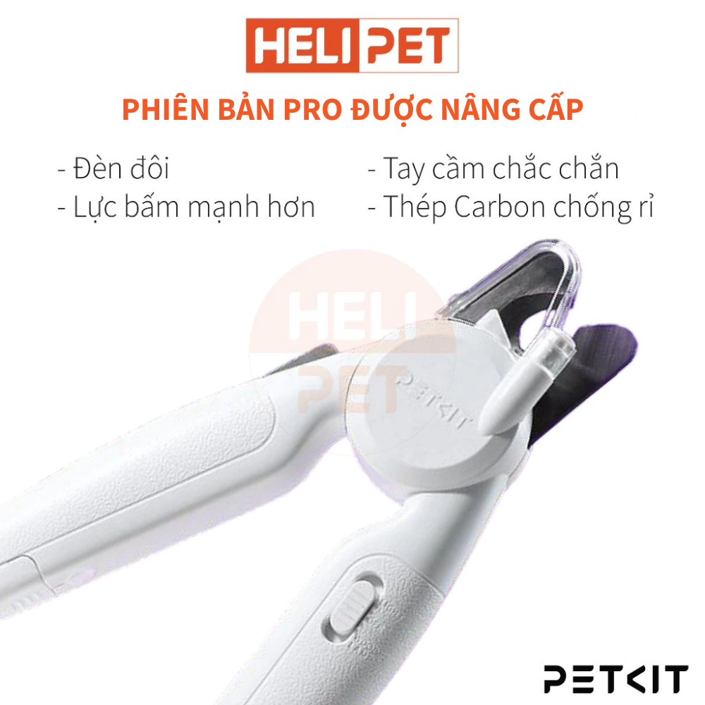 Ảnh Kìm Cắt, Bấm Móng Chó Mèo Có Đèn Led PETKIT Pro - HeLiPet 1