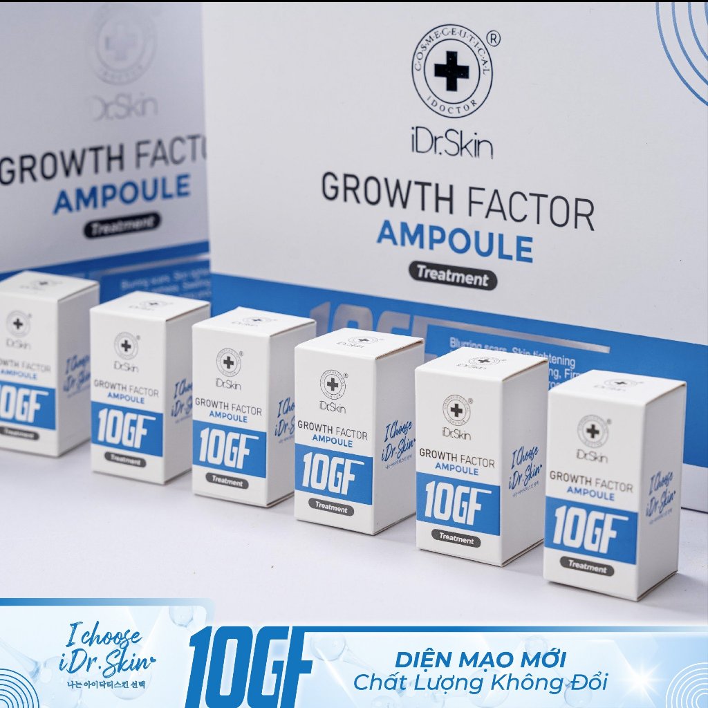 [iDr.Skin Chính Hãng] Tinh chất tăng sinh IDr.Skin 10GF Growth Factor giúp da căng bóng 8ml (Lẻ 1 lọ)