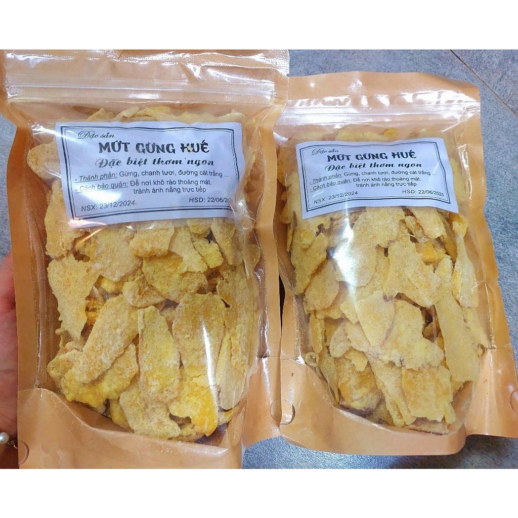 Mứt Gừng Huế Nhà Làm 1Kg/ 500g/ 200g