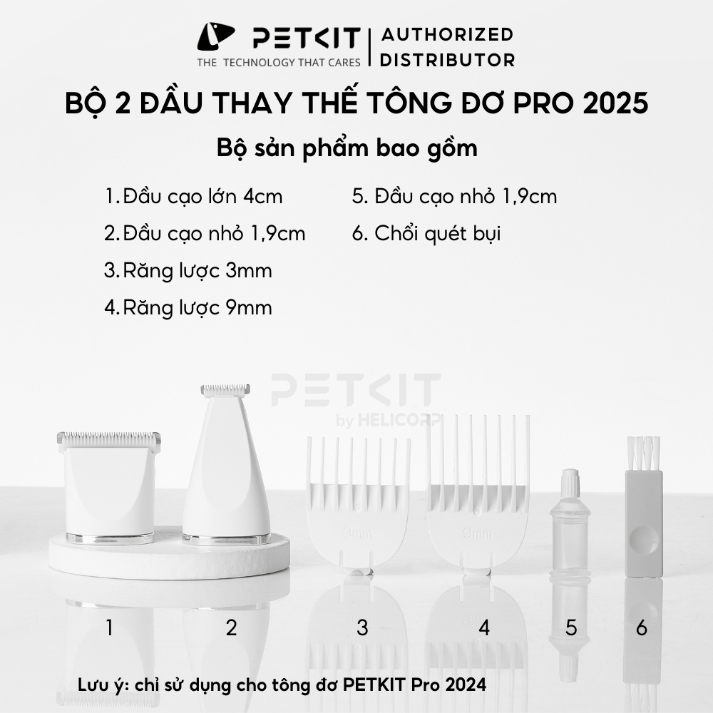 Ảnh Dây Cáp Sạc, Đầu Cắt Thay Thế Cho Tông Đơ Cắt Tỉa Lông Thú Cưng 2 in 1 PETKIT Pro 2025 Chính Hãng 2