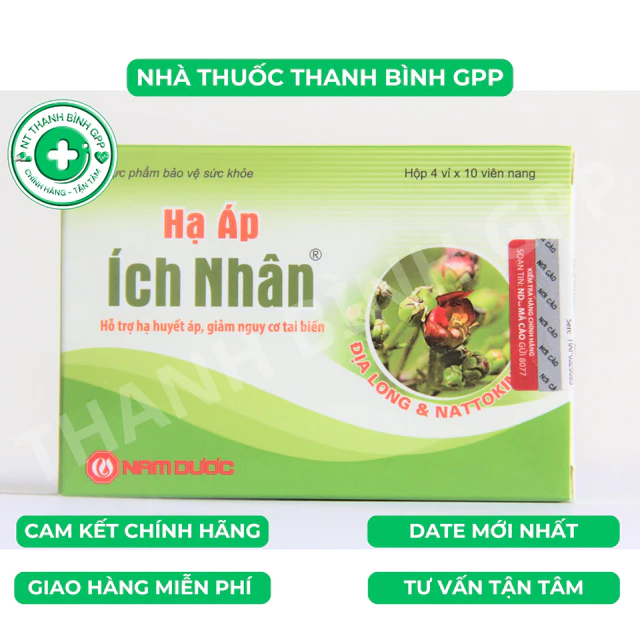 Hạ Áp Ích Nhân⚡Hạ và ổn định huyết áp, phòng ngừa tai biến - Date 2029 mới nhất - CHÍNH HÃNG