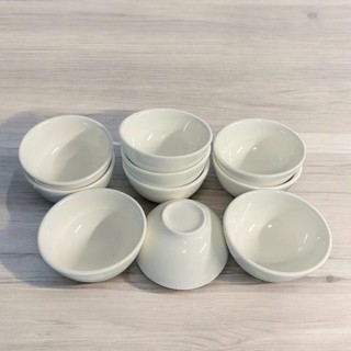 Bộ 5 Chén Nước Chấm Sứ Trắng Mini, Bát Chấm Nhỏ Đựng Gia Vị, Nước Mắm, Xì Dầu, Muối Tiêu