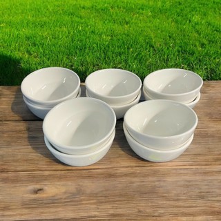 Bộ 5 Chén Nước Chấm Sứ Trắng Mini, Bát Chấm Nhỏ Đựng Gia Vị, Nước Mắm, Xì Dầu, Muối Tiêu