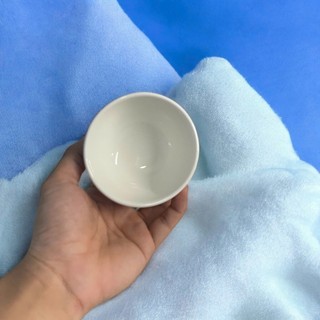 Bộ 5 Chén Nước Chấm Sứ Trắng Mini, Bát Chấm Nhỏ Đựng Gia Vị, Nước Mắm, Xì Dầu, Muối Tiêu