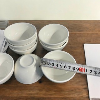 Bộ 5 Chén Nước Chấm Sứ Trắng Mini, Bát Chấm Nhỏ Đựng Gia Vị, Nước Mắm, Xì Dầu, Muối Tiêu