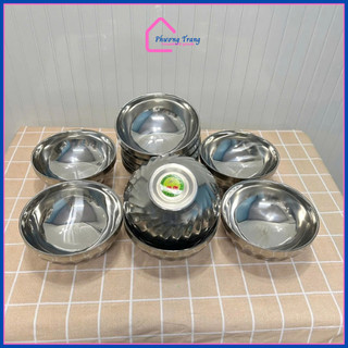 Tô inox cách nhiệt 2 lớp chống nóng size 14cm 16cm 18cm 20cm - Bát ăn cơm inox - Phương Trang