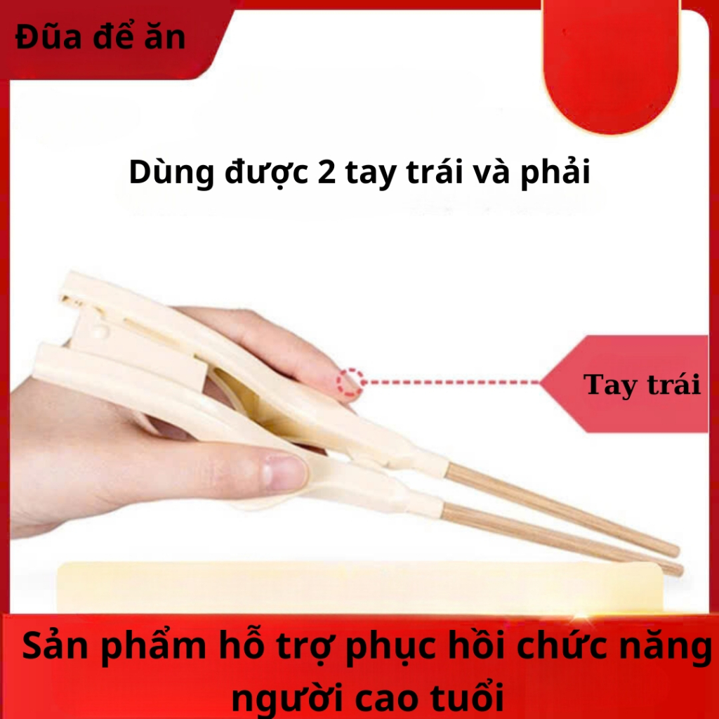 Đũa đặc biệt dành cho người yếu tay, người liệt nửa người,người già chống tay, đột quỵ tập phục hồi chức năng