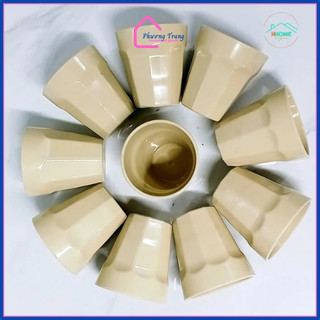 [Kho Sỉ] Combo 10 Ly trà đá nhựa Melamine kích thước Ø7 x 7.5cm 180ml, có 4 màu - HHome - Phương Trang