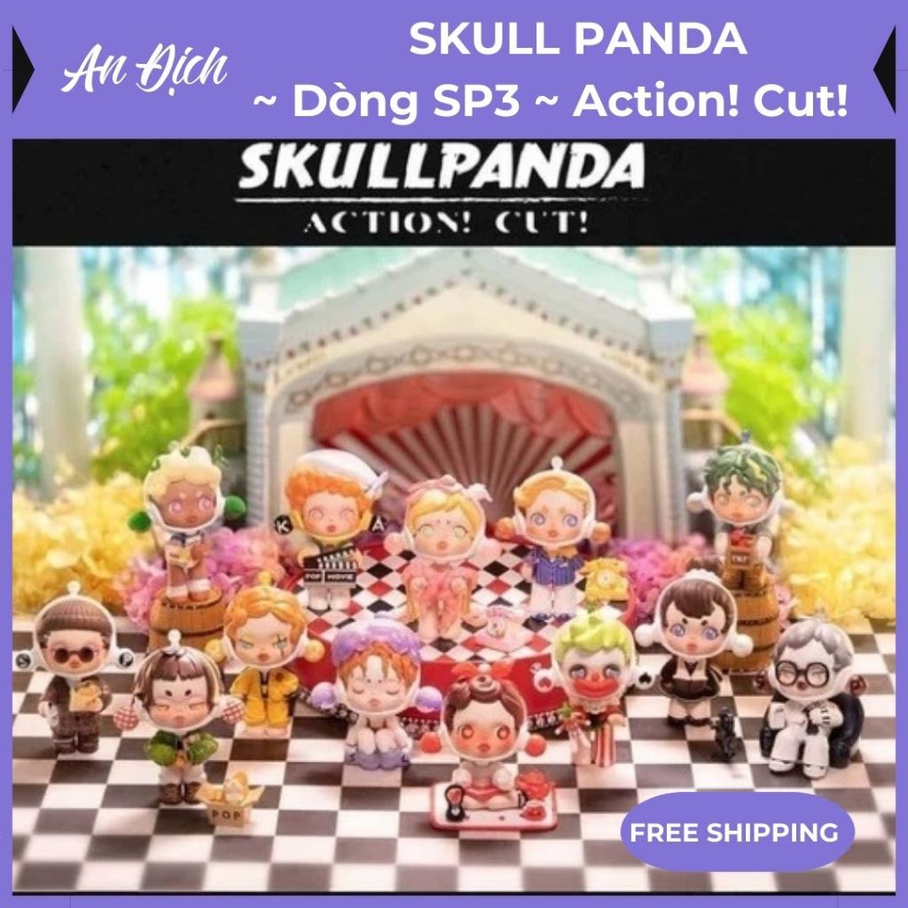 [Full set 12 box + 1 secret] Hộp Bí Ẩn Blind Box Skull Panda Dòng SP3 ...