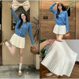 Chân váy xếp ly cạp cao hàn quốc - 247store