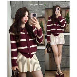 Chân váy xếp ly cạp cao hàn quốc - 247store