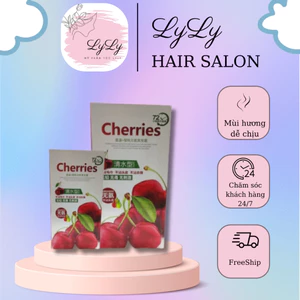 Dầu gội phủ đen tóc Cherries, dầu gội phủ bạc thảo dược cao cấp ngay tại nhà dành cho tóc nhuộm phai màu và tóc bạc