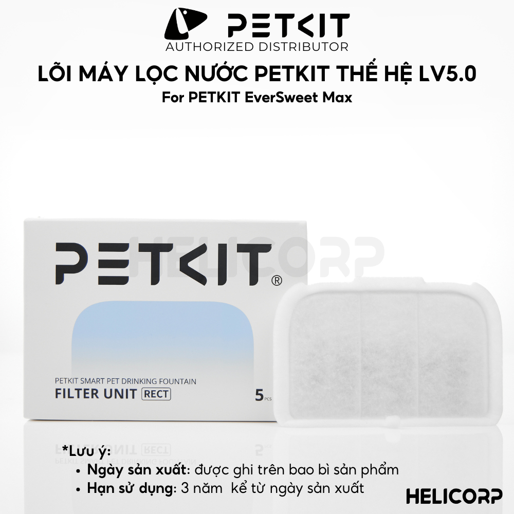 Ảnh Lõi lọc nước PETKIT Filter Rect dùng cho PETKIT Eversweet Max lọc sạc hiệu quả cao - HELICORP 1