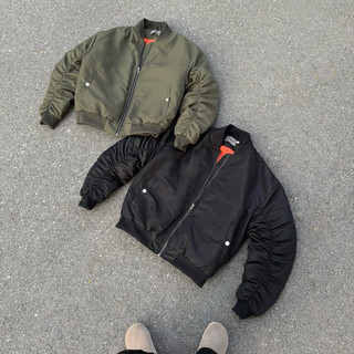 ÁO BOMBER BOXY PILOT FNC VER 3.0 CHẦN BÔNG, BOMBER TAY DÚM FUONERO CLUB