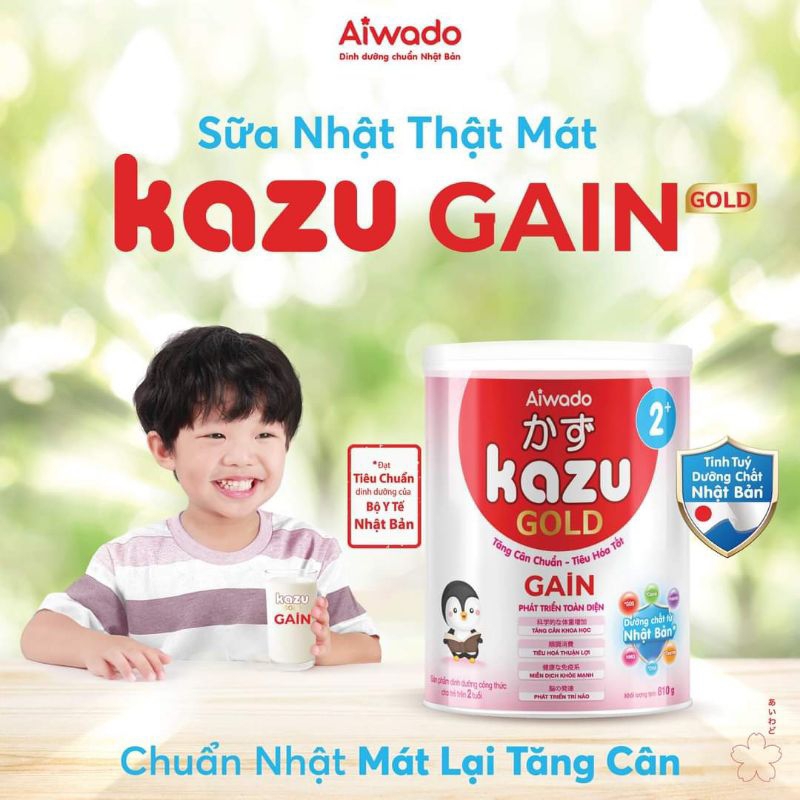 {Hot} Sữa mát tăng cân Kazu Gold Gain 0,1,2 cho bé
