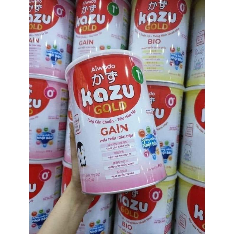 {Hot} Sữa mát tăng cân Kazu Gold Gain 0,1,2 cho bé