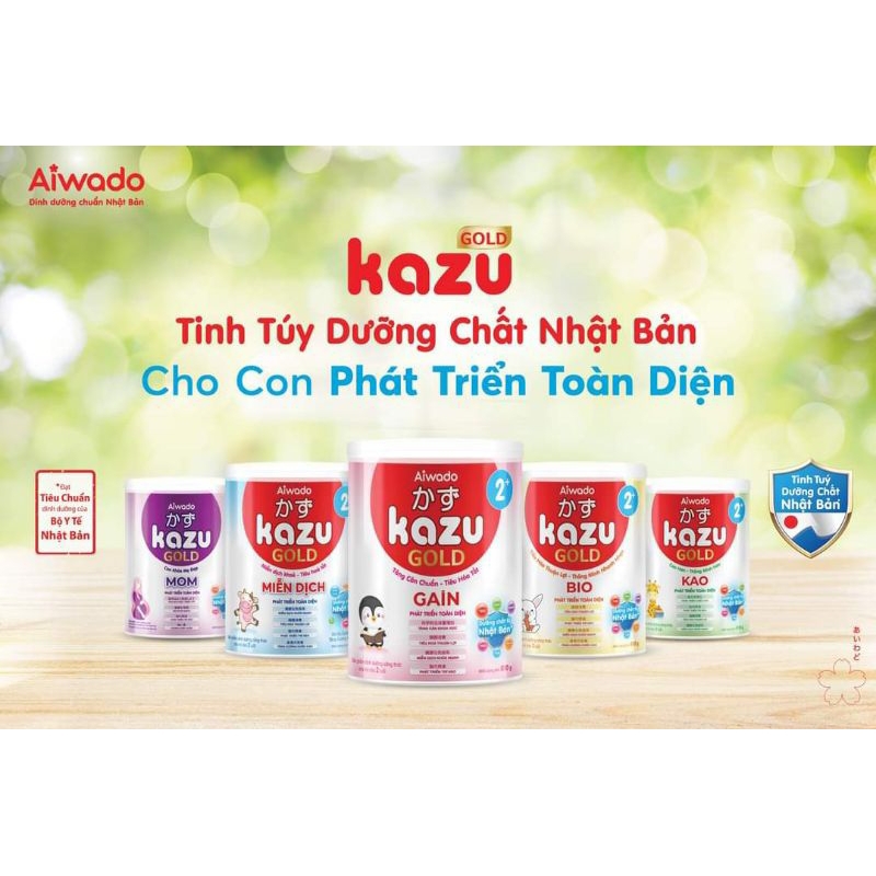 {Hot} Sữa mát tăng cân Kazu Gold Gain 0,1,2 cho bé