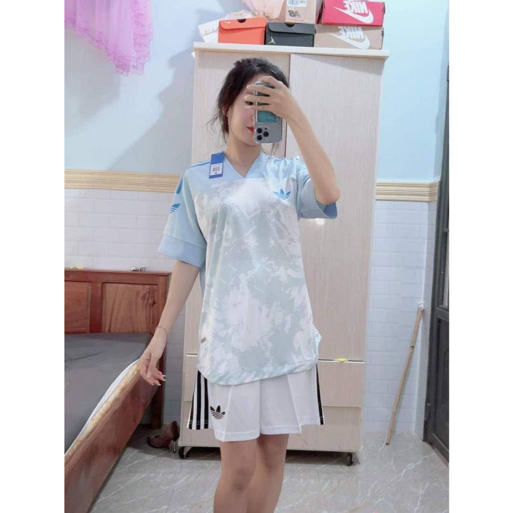 Bộ quần áo bóng đá ba lá xanh in tên số theo yêu cầu-Áo bóng đá,đồ đá banh chất liệu thun, mè