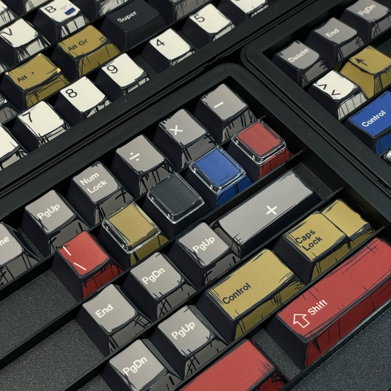 Keycap Comic PBT dyesub NDN Studio | Cherry profile JTK Clone | DoubleT ...