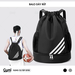 Balo Dây Rút Thể Thao - Ba Lô Chống Nước Có Ngăn Đựng Giày, Chơi Bóng Rổ, Bóng Đá, Tập Gym - BaloRut