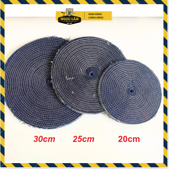 [Freeship] Bánh vải jean, phớt nỉ vải bò đánh bóng đồ lư đồng, đánh bóng inox đủ cỡ