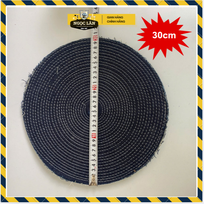 [Freeship] Bánh vải jean, phớt nỉ vải bò đánh bóng đồ lư đồng, đánh bóng inox đủ cỡ