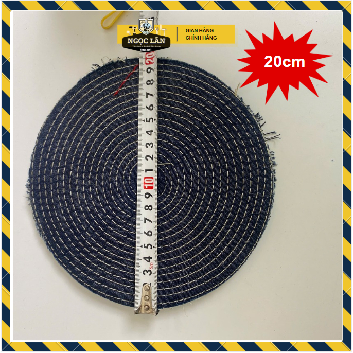 [Freeship] Bánh vải jean, phớt nỉ vải bò đánh bóng đồ lư đồng, đánh bóng inox đủ cỡ