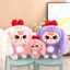 Gấu bông thỏ tai dài đeo nơ thỏ nhồi bông tai cụp bé ba mắt dora