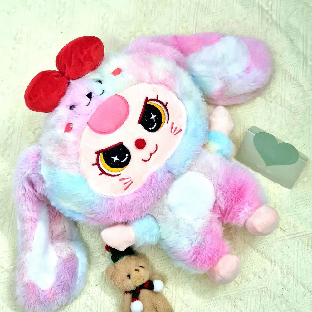 [HÀNG LÔNG CHỒN KIM ] Gấu bông thỏ  bé ba  1000% dễ thương,  bé ba thỏ 1000% gấu bông chất liệu vải lông cao cấp