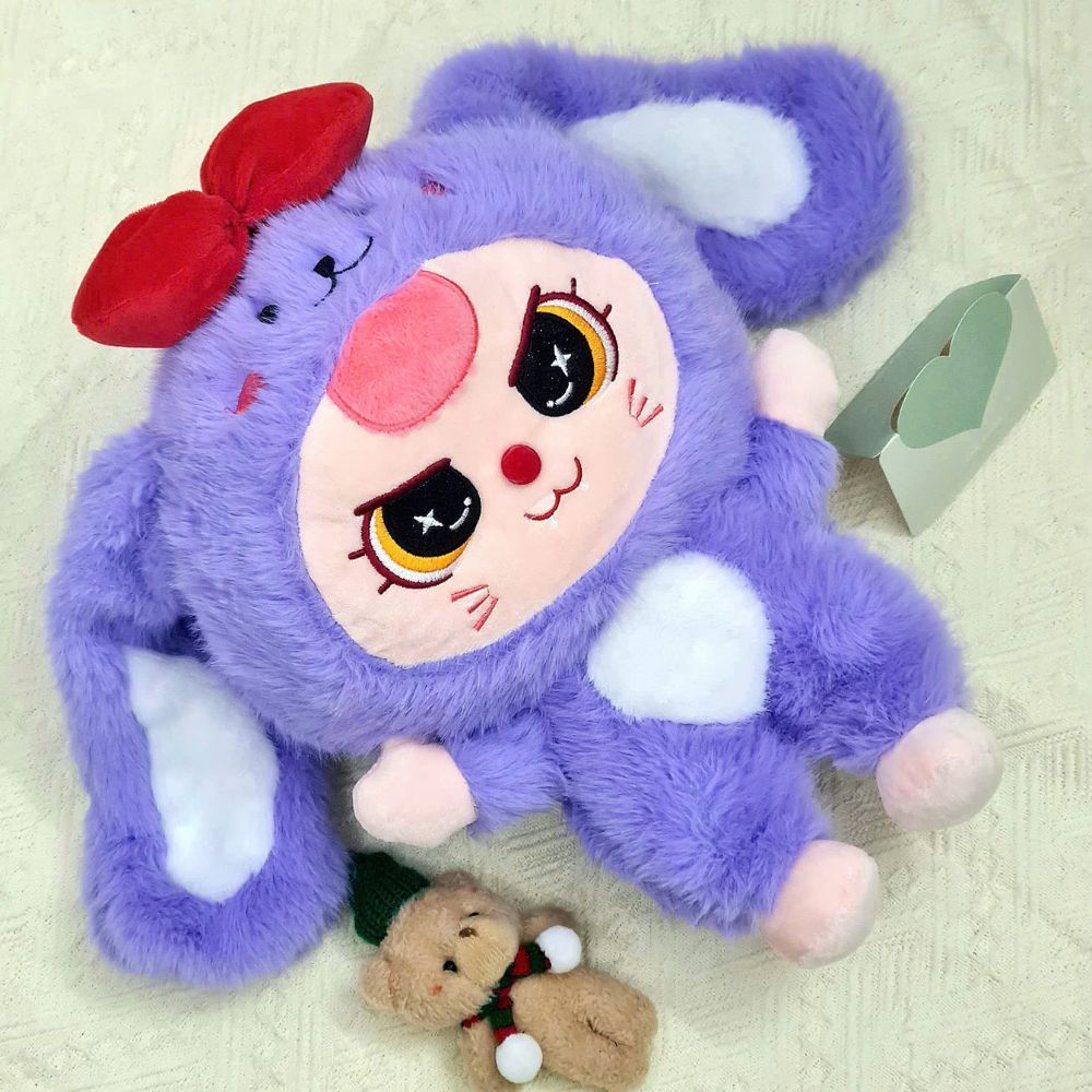 [ HÀNG CAO CẤP LÔNG CHỒN KIM ] Gấu bông bé ba thỏ 1000% Gấu bông túi mù thỏ bé Ba cao cấp