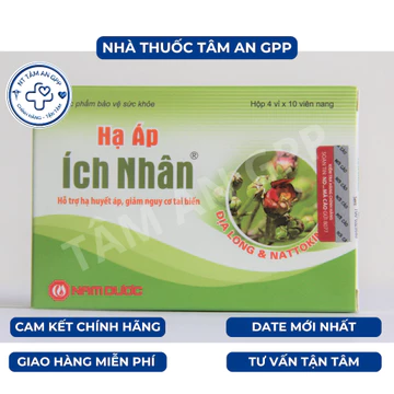 Hạ áp ích nhân - Hỗ trợ hạ, duy trì ổn định huyết áp, ngăn ngừa tai biến-Chính hãng - Date 2029 mới nhất