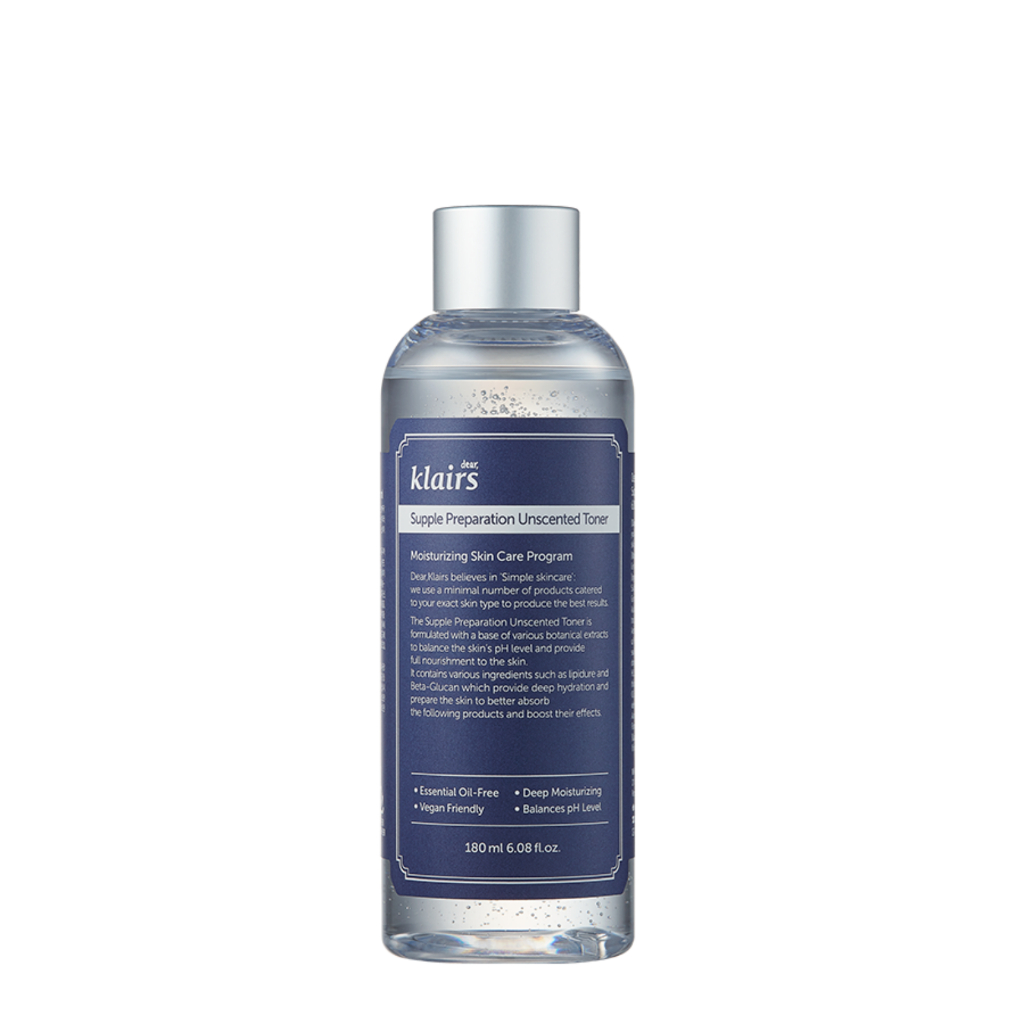 Ảnh Nước Hoa Hồng Dear Klairs Supple Preparation Unscented 180 ml Dưỡng Ẩm Không Mùi 3