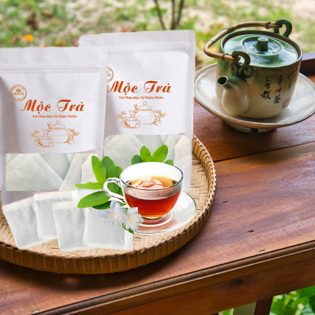 Trà Lá Ổi Giảm Cân Hiệu Quả Combo 60 Túi Lọc Mix Thảo Mộc - Gói Lớn Pha 2L Nước - Thanh Hà Farm