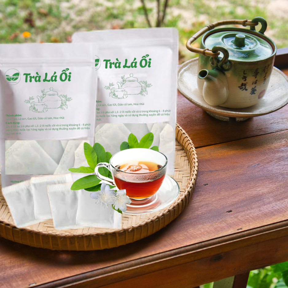 Trà Lá Ổi Combo 90 Túi Lọc Mix Thảo Mộc Hỗ Trợ Giảm Cân, Thanh Lọc Cơ Thể, Hỗ Trợ Tiểu Đường